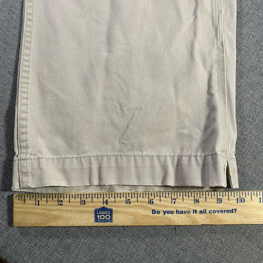 GAP Boot Fit Men's Tan Khaki Pants Size 34x34 Cotton Casual Relaxed